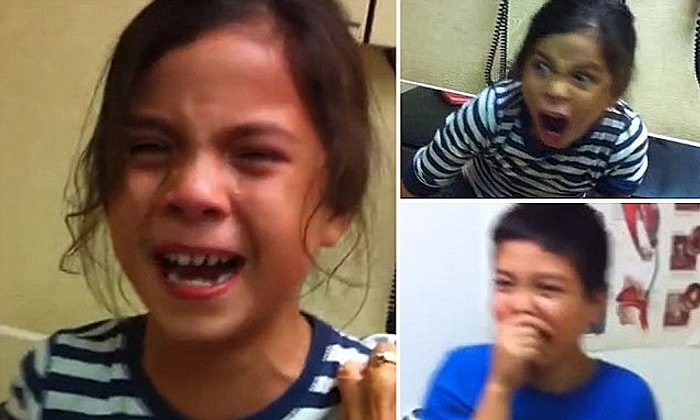 Aşı Yapılınca Oskarlık Performans Gösteren Küçük Kız