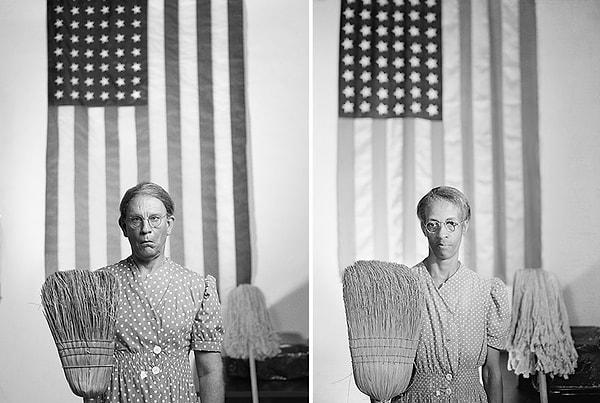 7. Sandro Miller, Gordon Parks / American Gothic, Washington, DC (1942), 2014