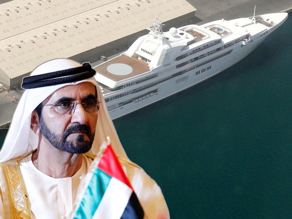 Что случилось на яхте в дубае. Яхта Аль Мактум Дубай. Яхта Dubai шейха. Яхта шейха Аль-Мактума Дубаи фото. Яхты арабских шейхов.
