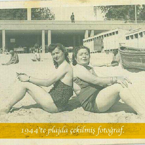 3) 1944 yılında Florya’daki “Küçük Plaj”da çekilmiş bir hatıra fotoğrafı..