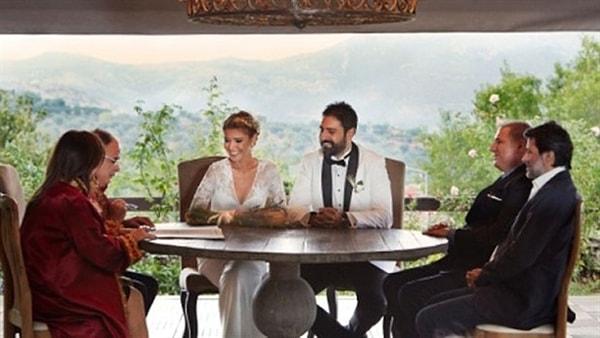 Gülben Ergen ve Erhan Çelik yakın dostları Taşkın Sabah ve Ciner Holding Yönetim Kurulu Başkanı Kenan Tekdağ'ın şahitlik ettikleri nikah töreniyle dünya evine girdiler.