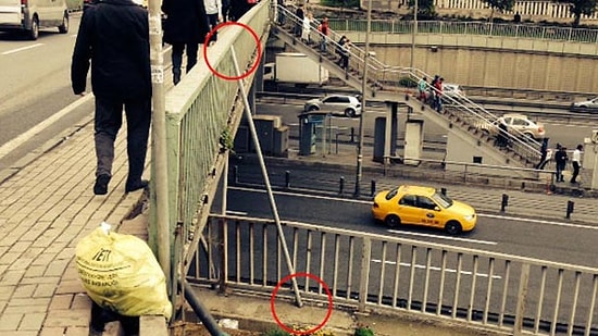 Tonlarca Ağırlıktaki Üst Geçite Demir Çubukla Koruma