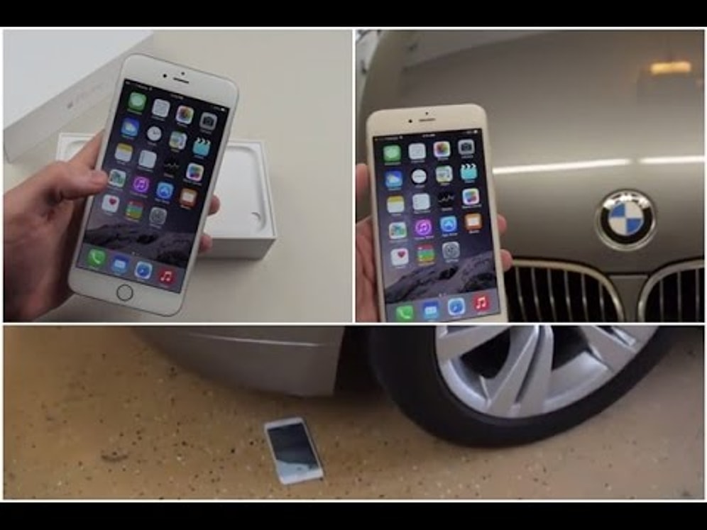 iPhone 6 Plus'ın üzerinden BMW Geçerse Ne Olur?