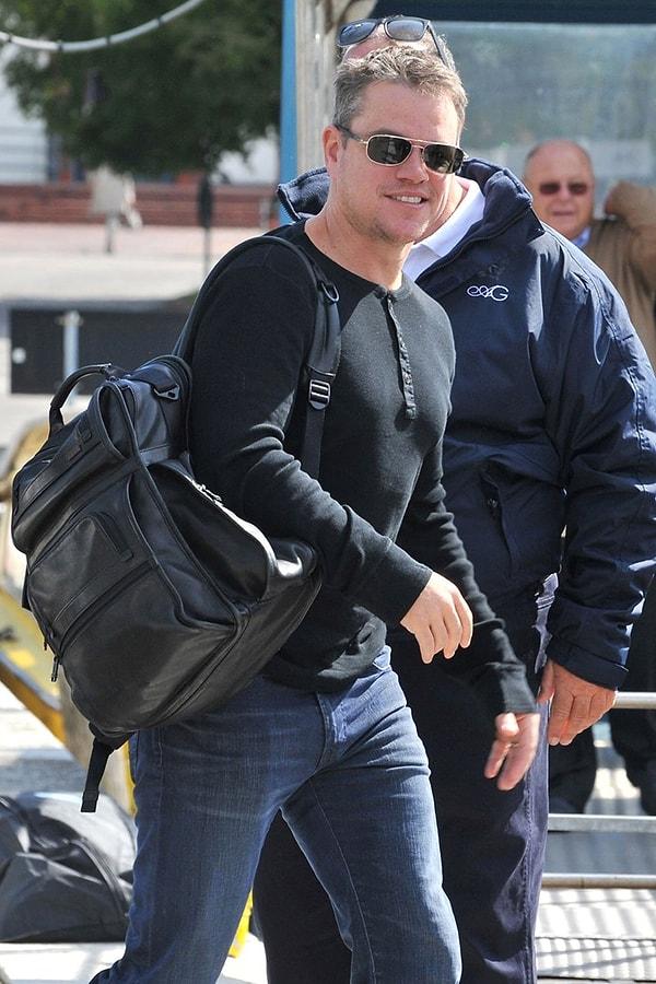 Matt Damon Merasime Spor Kıyafetle Geldi Ancak Sonradan Üstünü Değiştirdiği Bildirildi