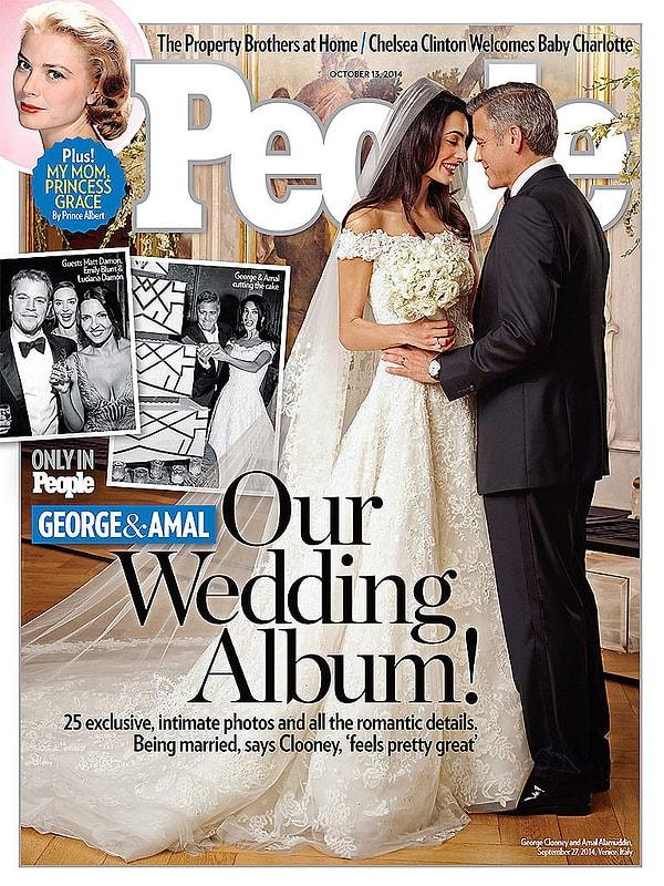 ABD'li aktör George Clooney, Lübnan asıllı İngiliz avukat Amal Alamuddin ile Venedik'te resmi nikahla evlendi.