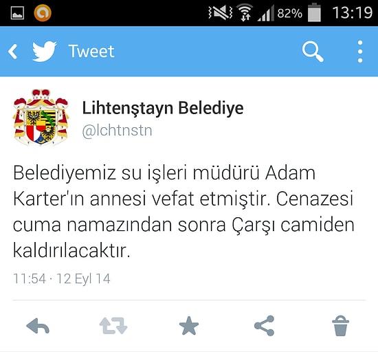 Ülke Nüfusuyla Orantılı Takipçi Sayısı Olan Lihtenştayn'ın Twitter Hesabından Atılmış En İyi 21 Tweet