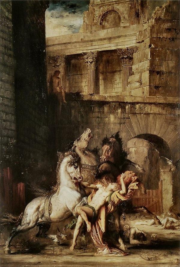 27. "Diomedes Being Eaten by His Horses", Gustave Moreau