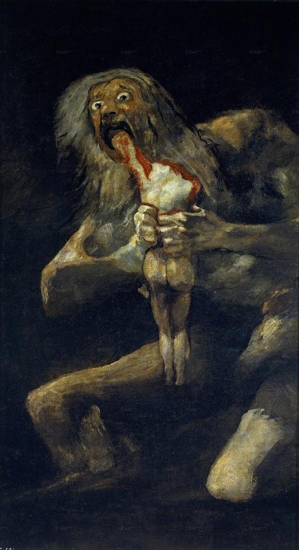 14. "Çocuklarını Yiyen Satürn", Francisco Goya