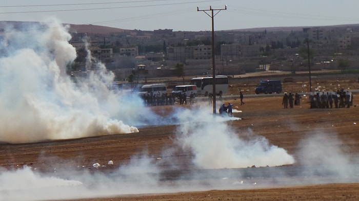 Kobani'de Çatışma, Sınırda Gerilim