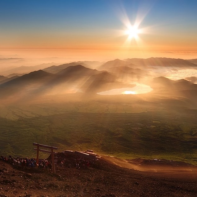 36. Yoshida Trail, Fuji Dağı, Japonya