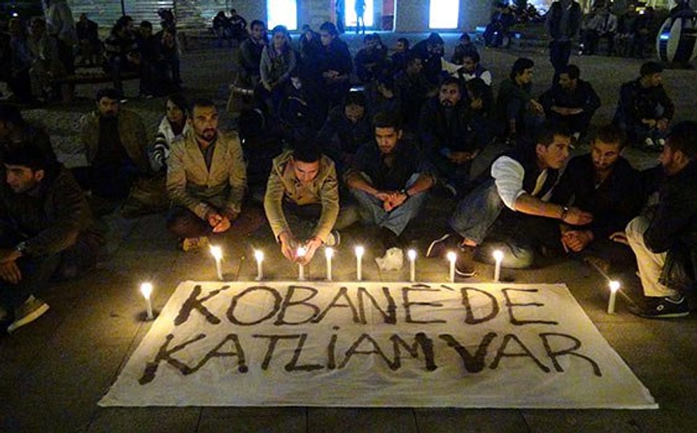 Türkiye'nin Birçok Yerinde Kobani Protestosu