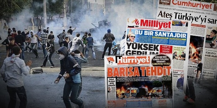 Gazetelerde Bugün: Kobani Eylemleri Manşetlerde