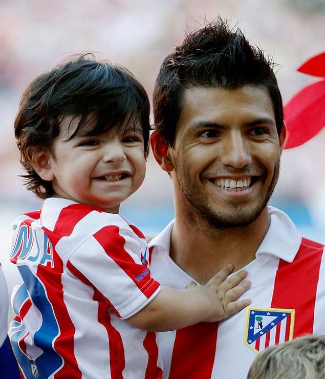 9. Sergio “Kun” Agüero'nun oğlu, Maradona'nın torunu Benjamín
