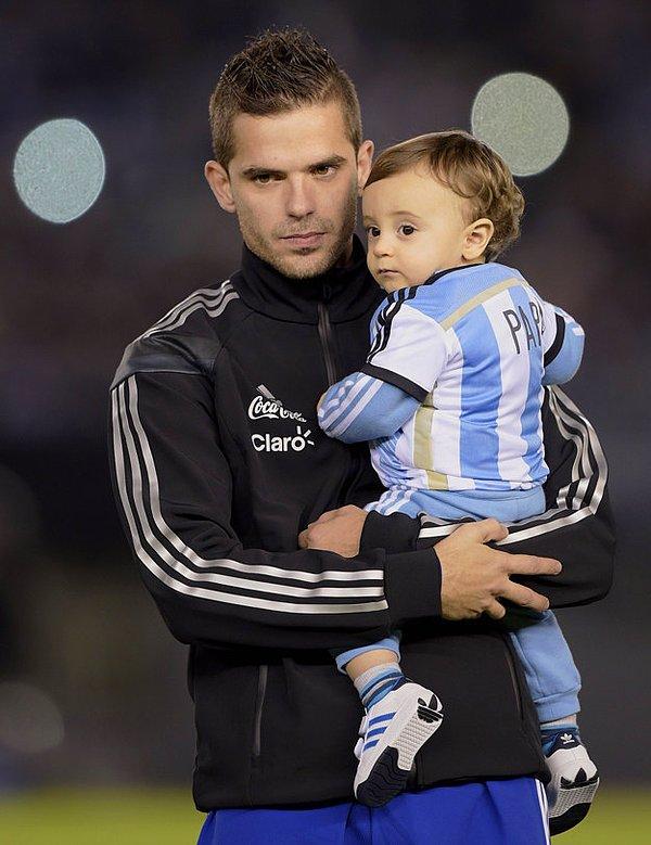 27. Fernando Gago ve oğlu Mateo