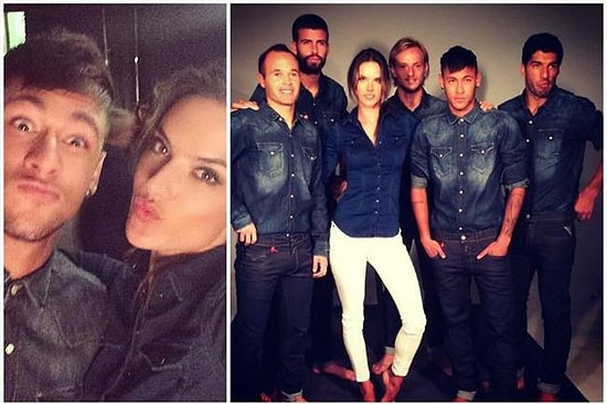 Barcelona'lı Yıldızlar ve Alessandra Ambrosio Aynı Reklamda