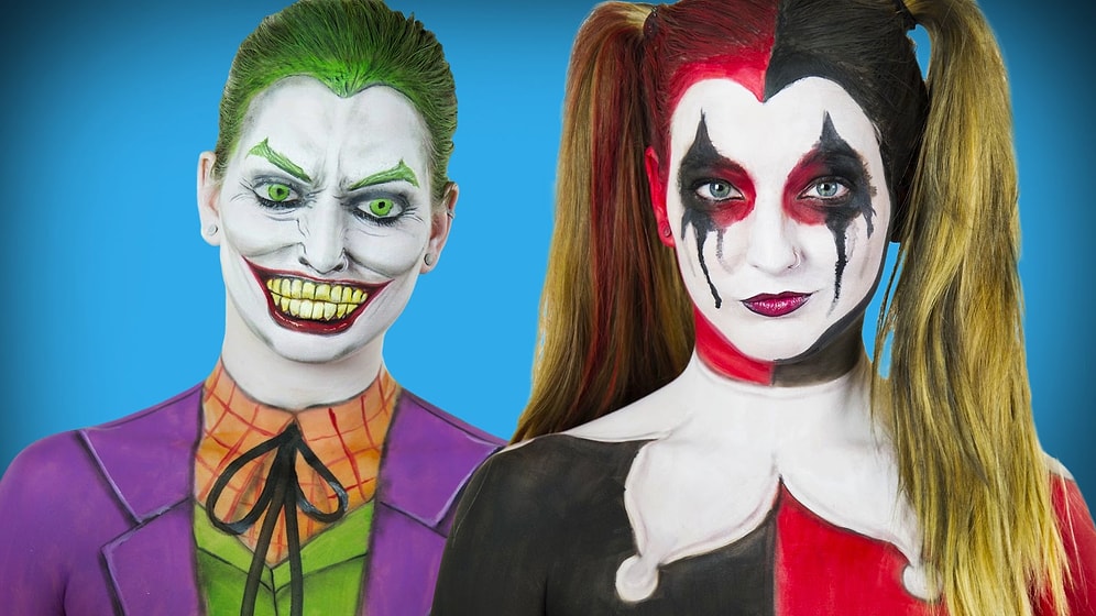 Makyaj ile İstediği Batman Karakterine Bürünen Kız