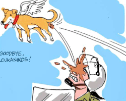 Latuff, 'Eylemci Köpek' Loukanikos'un Vedasını Çizdi
