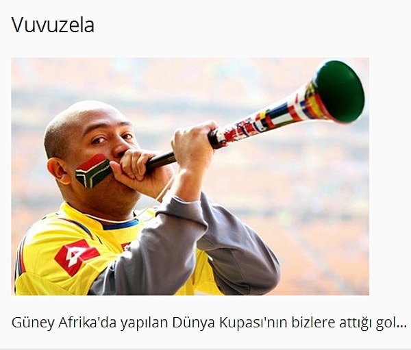4. Vuvuzela
