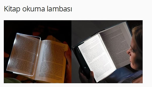 10. Kitap Okuma Lambası