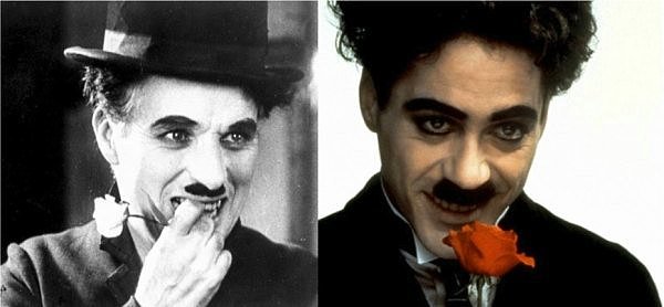 3. Robert Downey Jr. 1992 yapımı Chaplin filminde Charlie Chaplin'i canlandırmıştır.