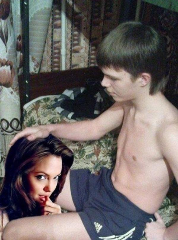 4. Angelina Jolie ile yaşadığı özel anları paylaşmaktan çekinmeyen genç
