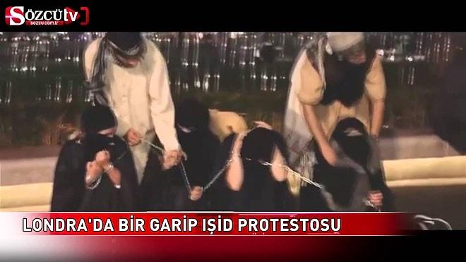Londra’da bir garip IŞİD protestosu