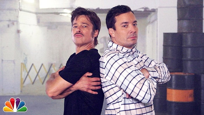 Jimmy Fallon ve Brad Pitt'ten 'Break Dance' Kapışması