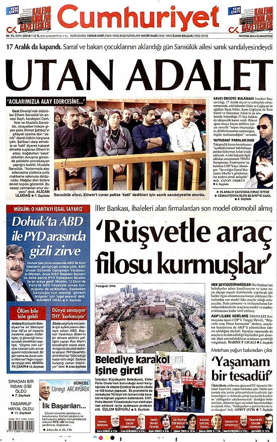 Gazetelerde Bugün | 18 Ekim Cumartesi