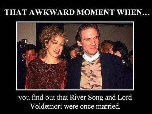 5. River Song ile Voldemort bir ara evlilermiş.