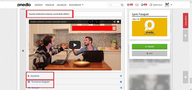 Videomuzu ekledikten sonra, dikkat etmemiz gereken bazı noktalar var.