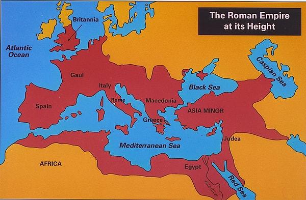 1. En güçlü olduğu dönemde Roma imparatorluğu yaklaşık 4 milyon kilometre karelik bir alana yayılmaktaydı. Buna karşın Roma imparatorluğu ancak tarihteki en büyük 19. İmparotorluktur.