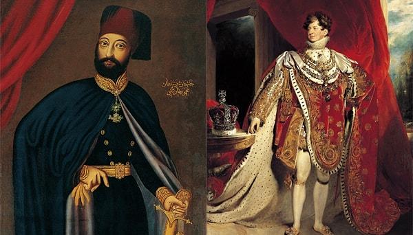 4. Yıl 1820: Osmanlı İmparatoru II. Mahmud - İngiliz Kralı IV. George
