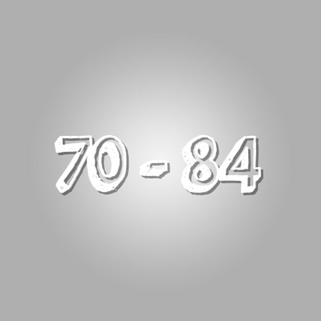 Ortalamanın Altı: 70 - 84!