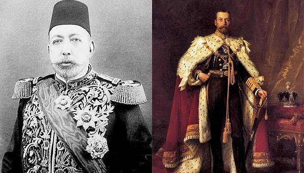 6. Yıl 1913: Osmanlı Padişahı V. Mehmed - İngiltere Kralı V. George