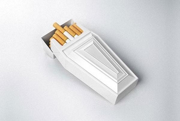 27. Sigara kutularının üzerindeki uyarılardan daha etkili olduğu kesin olan, yaratıcı sigara paketi.