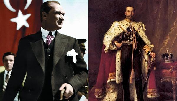 7. Yıl 1923: Cumhurbaşkanı Mustafa Kemal Atatürk - İngiliz Kralı V. George