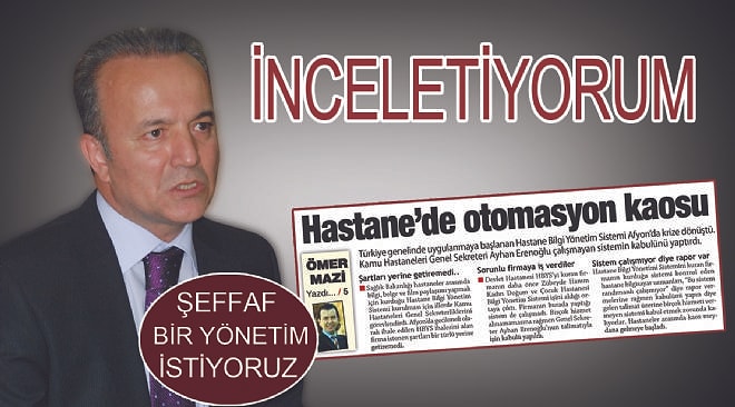 İnceletiyorum