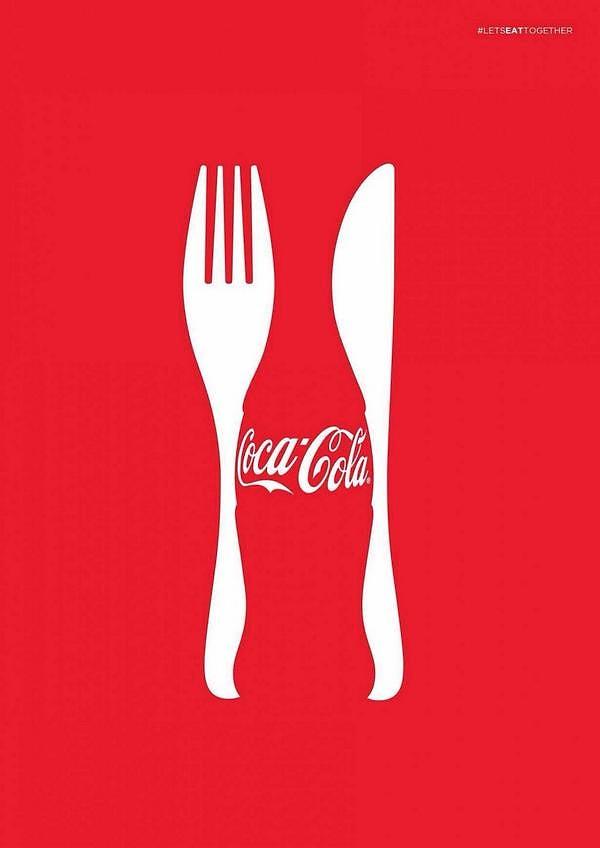 23. Yemekte iyi gider - Coca Cola