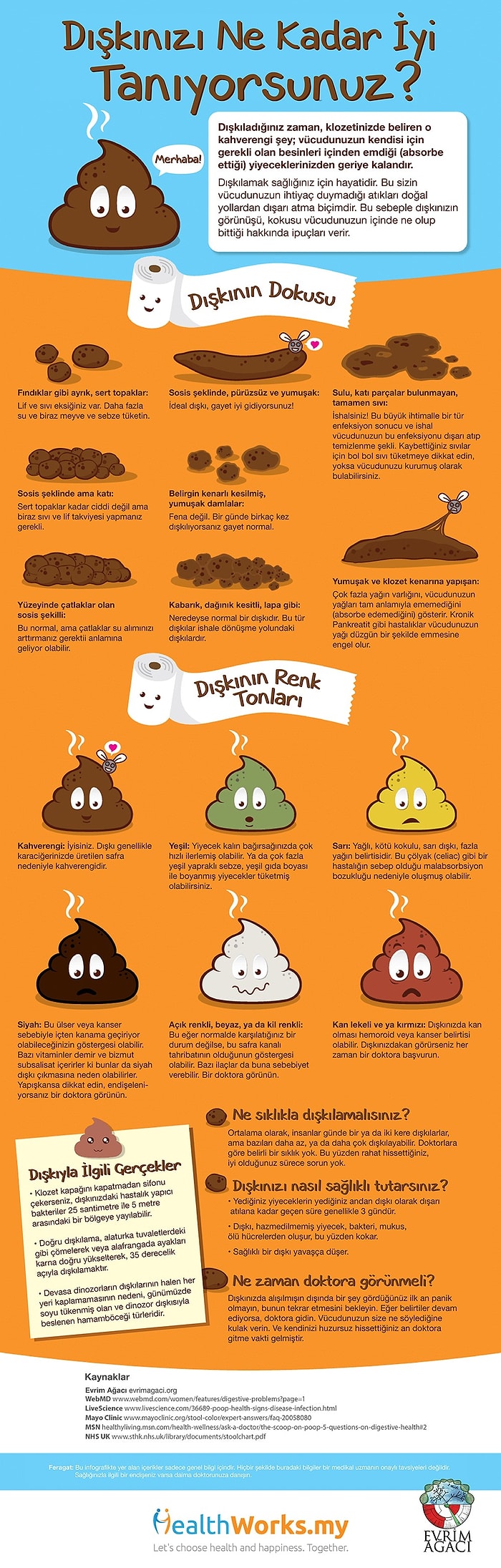 Dışkınız Hakkında Bilmeniz Gerekenler ve  Sağlığınız Hakkında Söyledikleri!