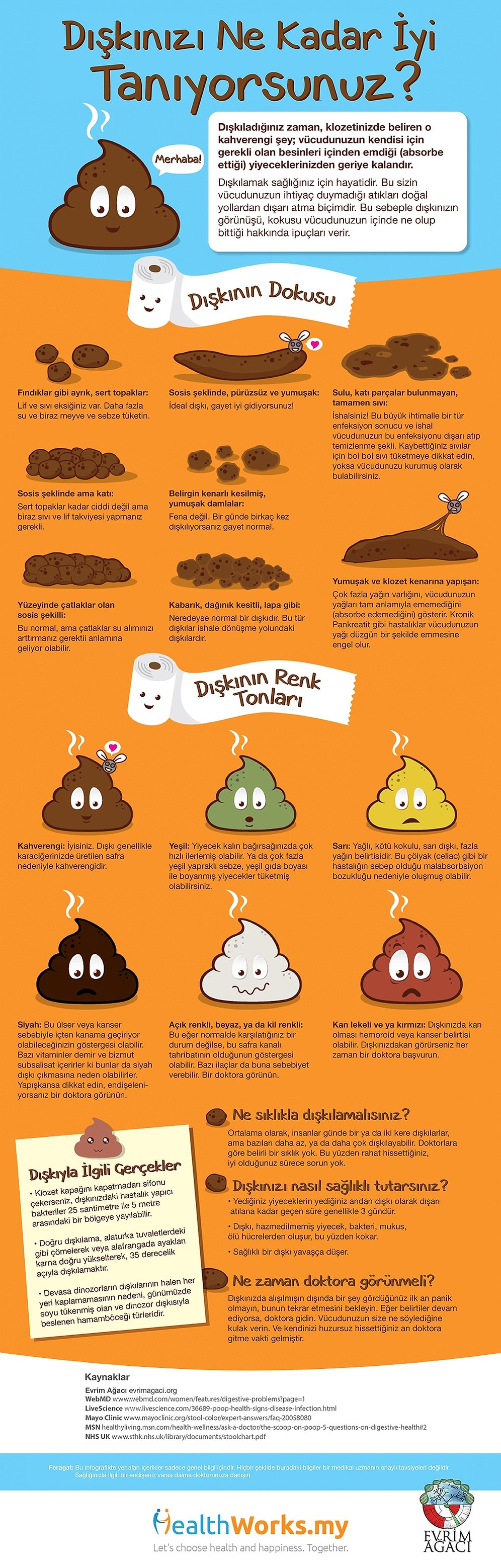 Dışkınız Hakkında Bilmeniz Gerekenler ve  Sağlığınız Hakkında Söyledikleri!