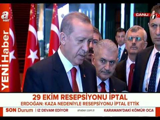 Cumhurbaşkanı Erdoğan - 29 Ekim Resepsiyonu İptal