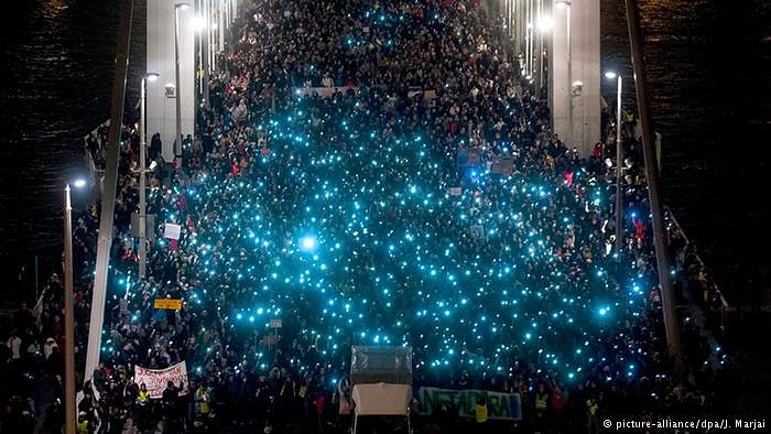 Macaristan'da İnternet Vergisine Karşı Protestolar