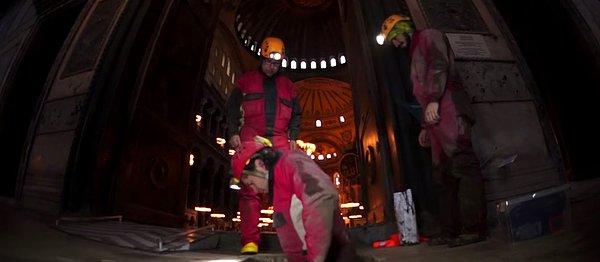8. "Beneath the Hagia Sophia" belgeseli çekimleri esnasında çekilmiş bir fotoğraf.