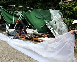 Validebağ'da Çadırlar Kaldırıldı