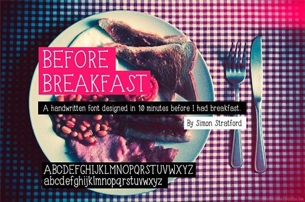 6. Before Breakfast Font