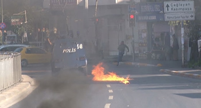 Okmeydanı'nda Protestoya Müdahale