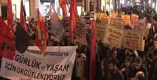 YÖK Protestosuna Polis Müdahalesi