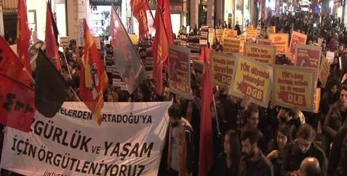 YÖK Protestosuna Polis Müdahalesi