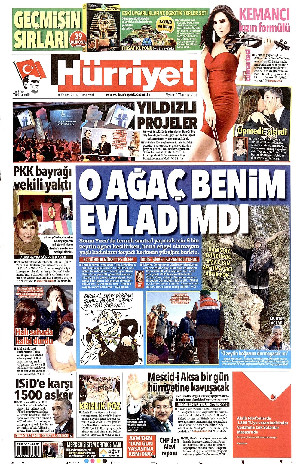 Gazetelerde Bugün | 8 Kasım Cumartesi