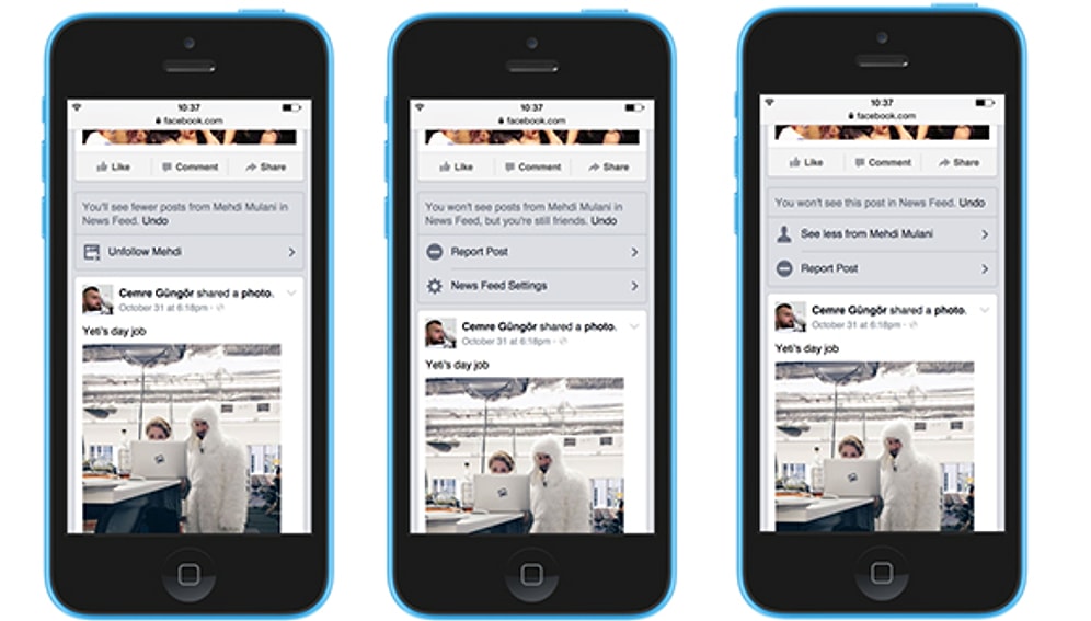 Facebook'a Yeni Güncelleme